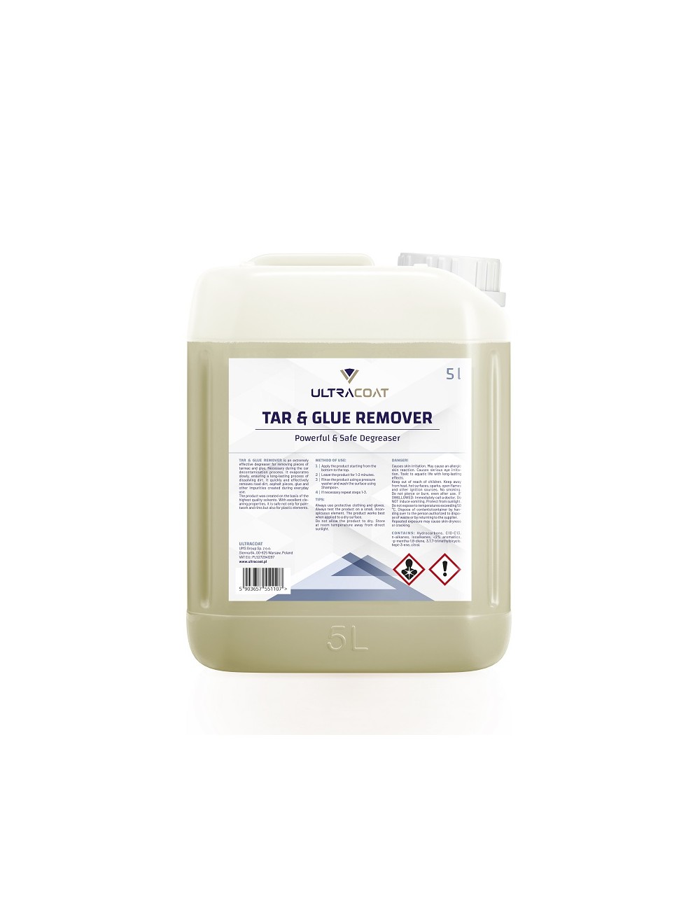 Ultracoat Tar & Glue Remover 5L Preparat do usuwania smoły