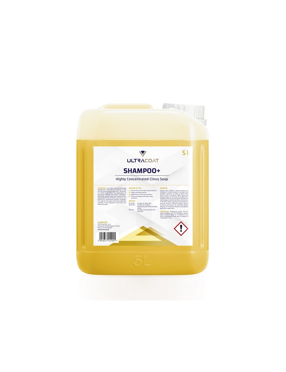 Ultracoat Shampoo+ 5L Szampon samochodowy