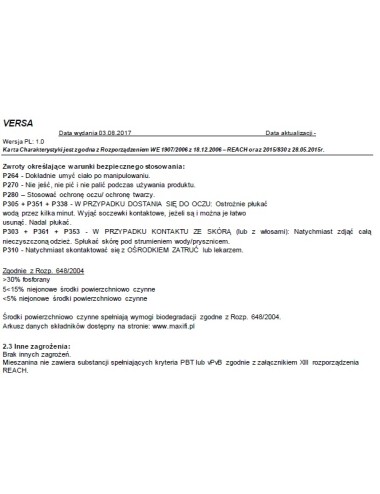 Maxifi Versa Pre-Spray 2kg