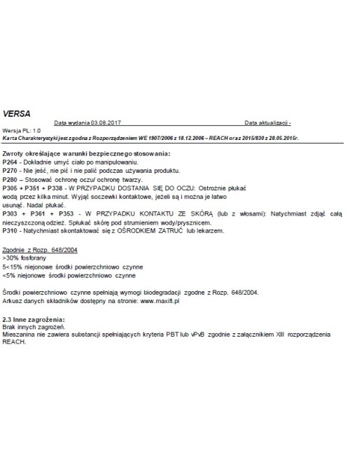 Maxifi Versa Pre-Spray 2kg