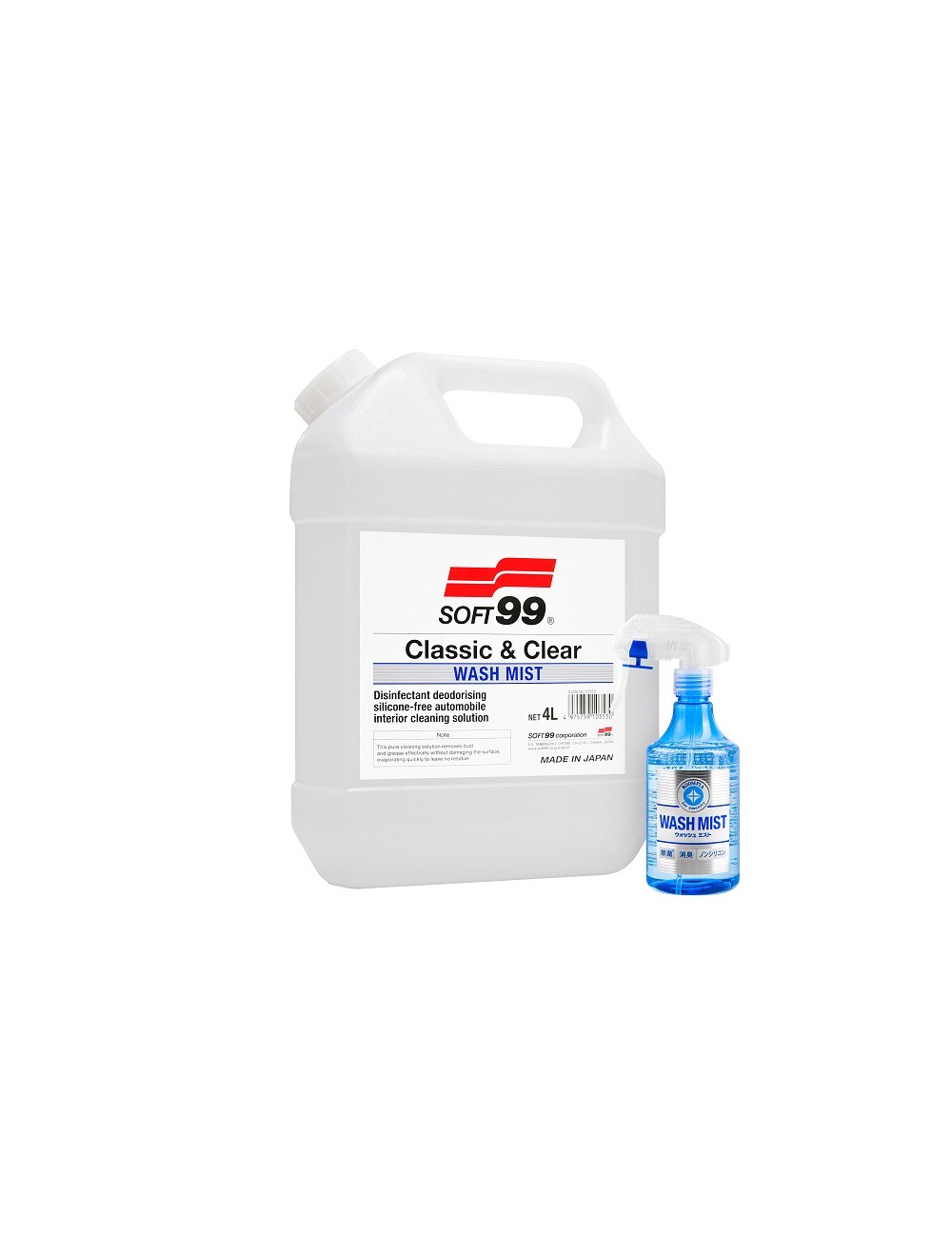 Soft99 Wash Mist 4L Preparat do czyszczenia wnętrza