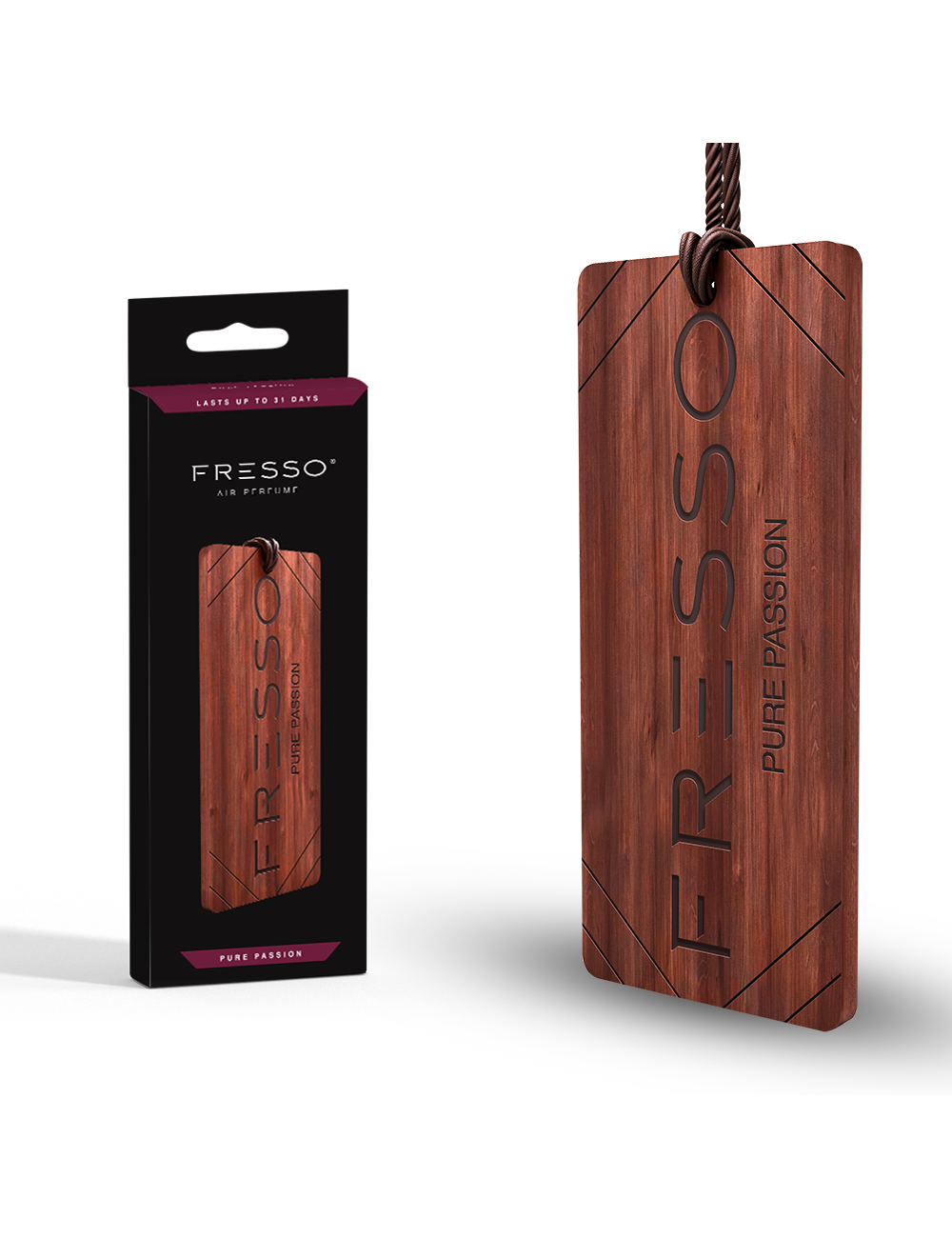 Fresso Pure Passion drewniana zawieszka zapachowa