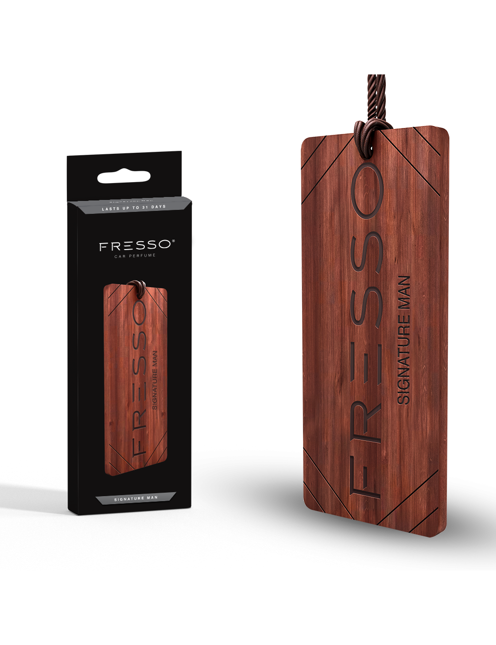 Fresso Signature Man drewniana zawieszka zapachowa