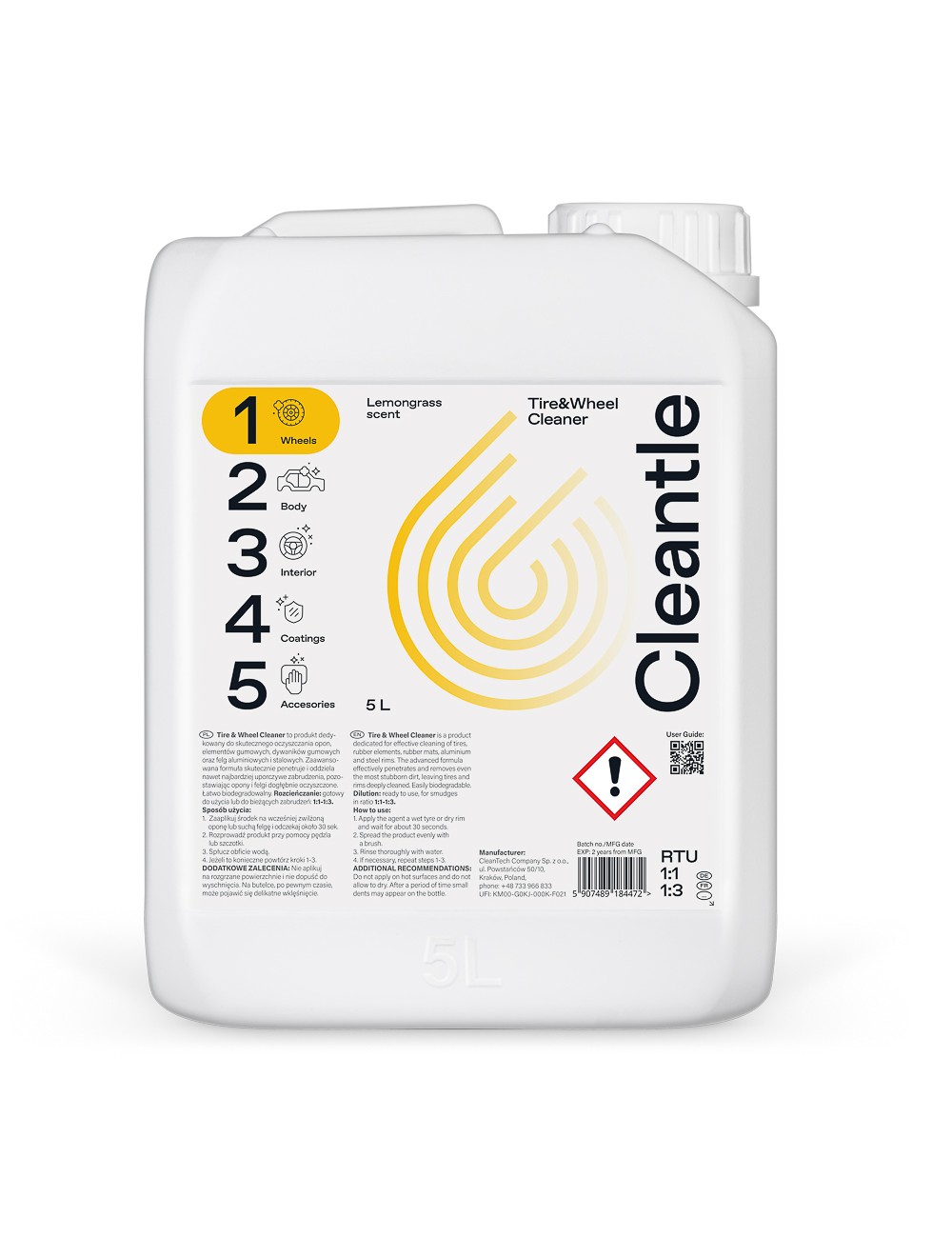 Cleantle Tire&Wheel Cleaner 5L