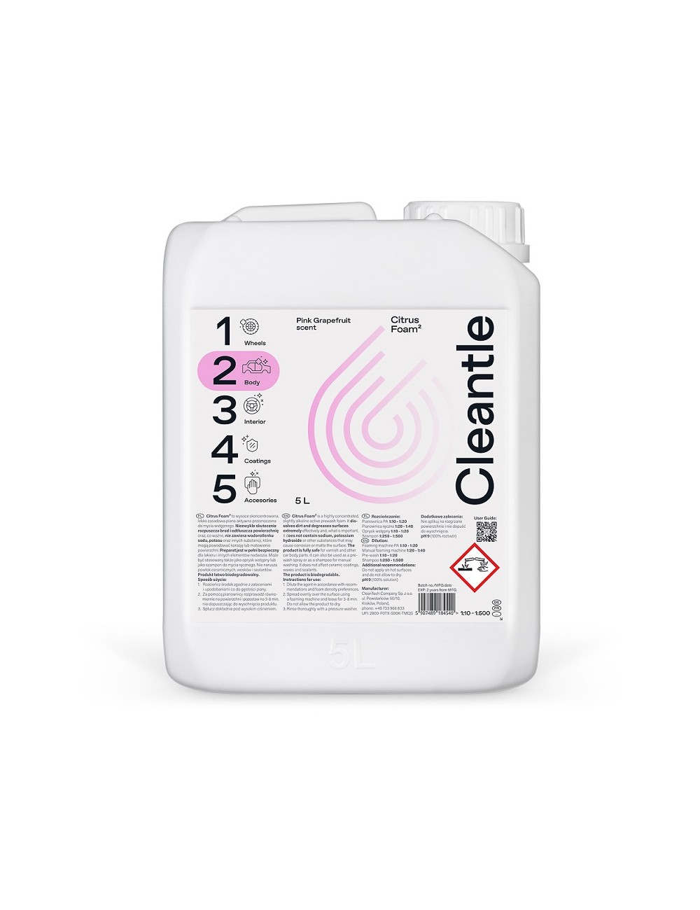 Cleantle Citrus Foam2 5L