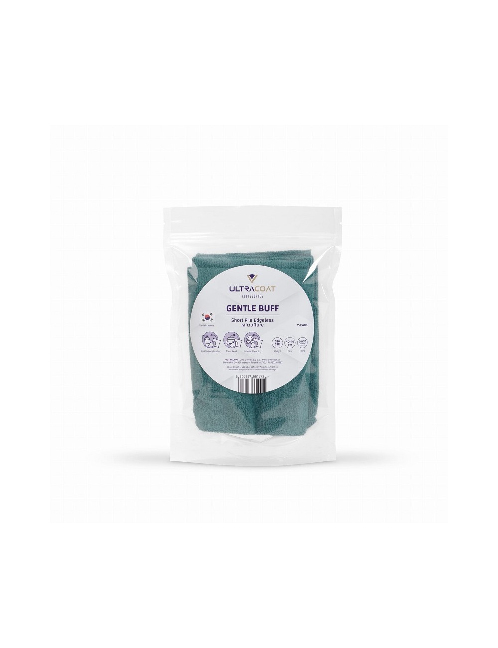 Ultracoat Gentle Buff 320 GSM Microfibre Cloth 2-pack