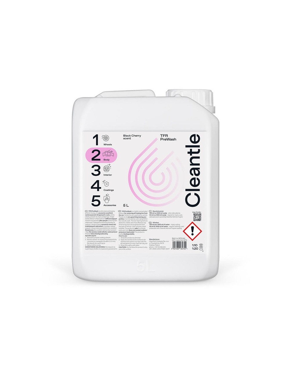 Cleantle TFR PreWash 5L
