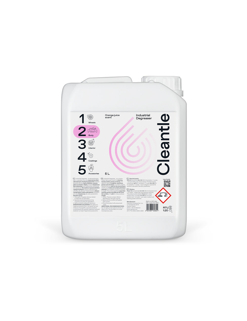 Cleantle Industrial Degreaser 5L