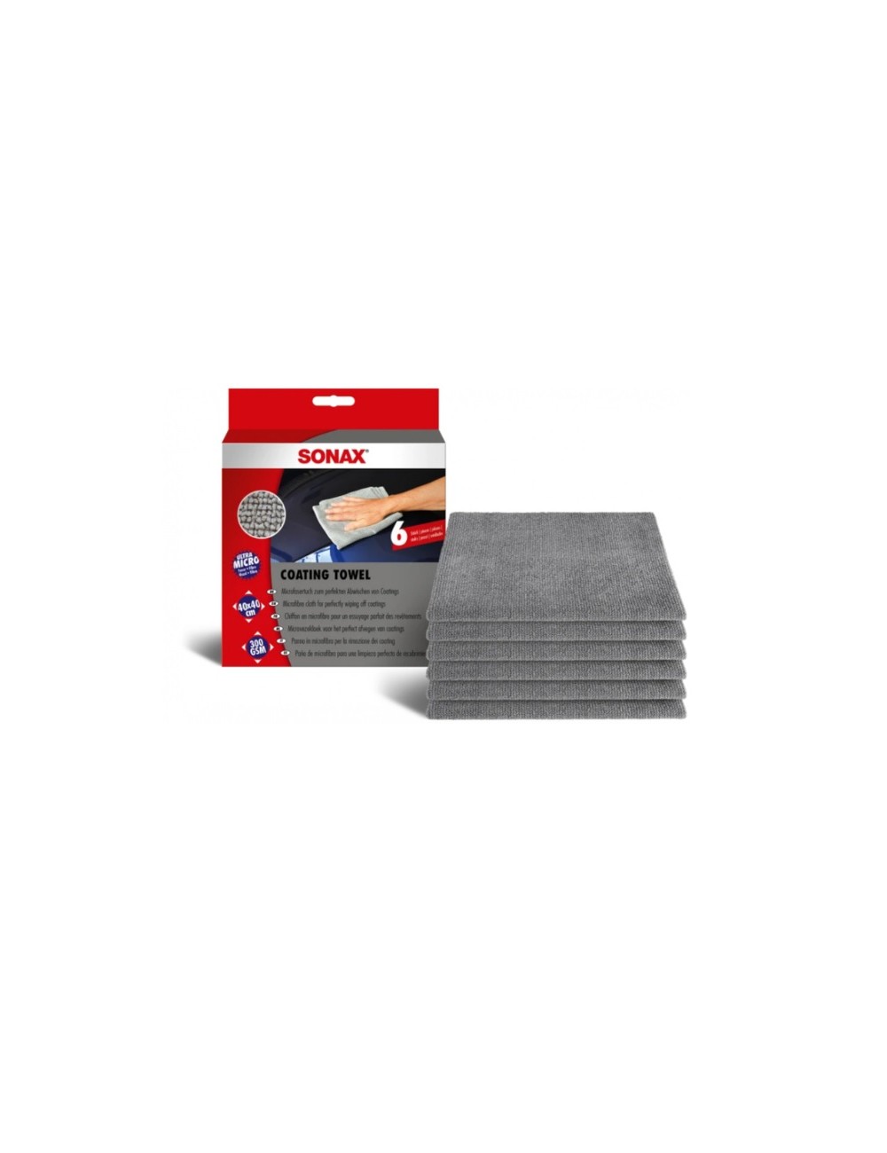 Sonax Mikrofibry do powłok 6pack 40x40cm