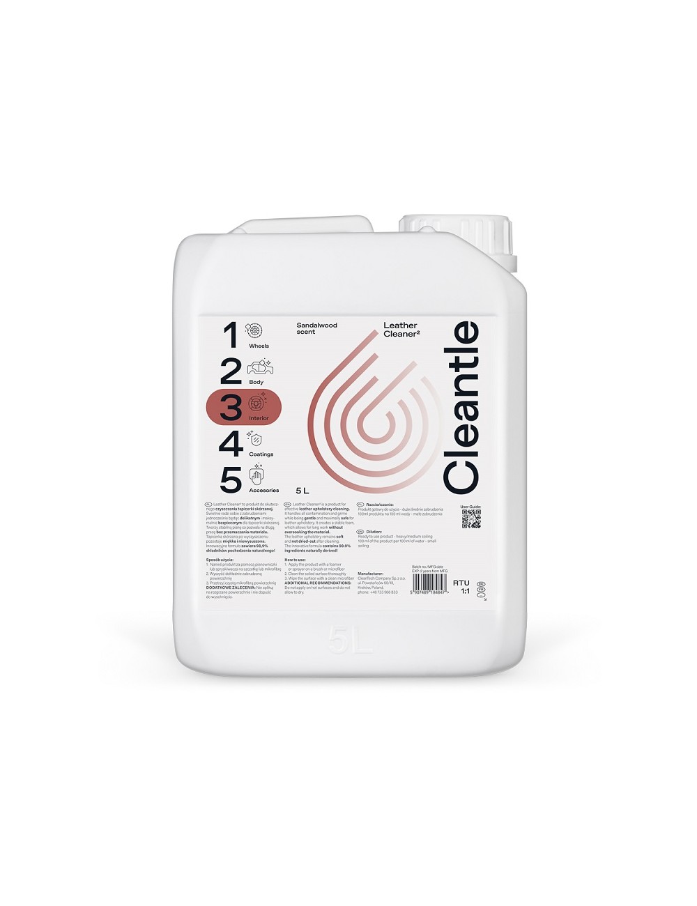 Cleantle Leather Cleaner2 5L