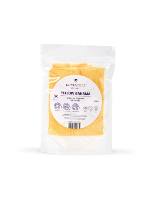 Ultracoat Yellow Bahama 250 GSM Microfibre Cloth 2-pack