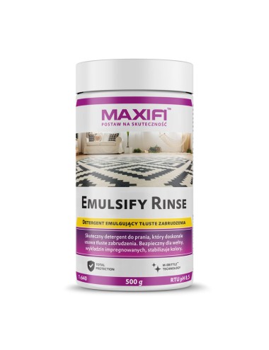 Maxifi Emulsify Rinse E585 500g - detergent do prania ekstrakcyjnego tapicerki