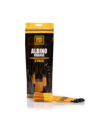 Work Stuff Detailing Brush Albino Orange 3 pack - zestaw pędzelków detailingowych