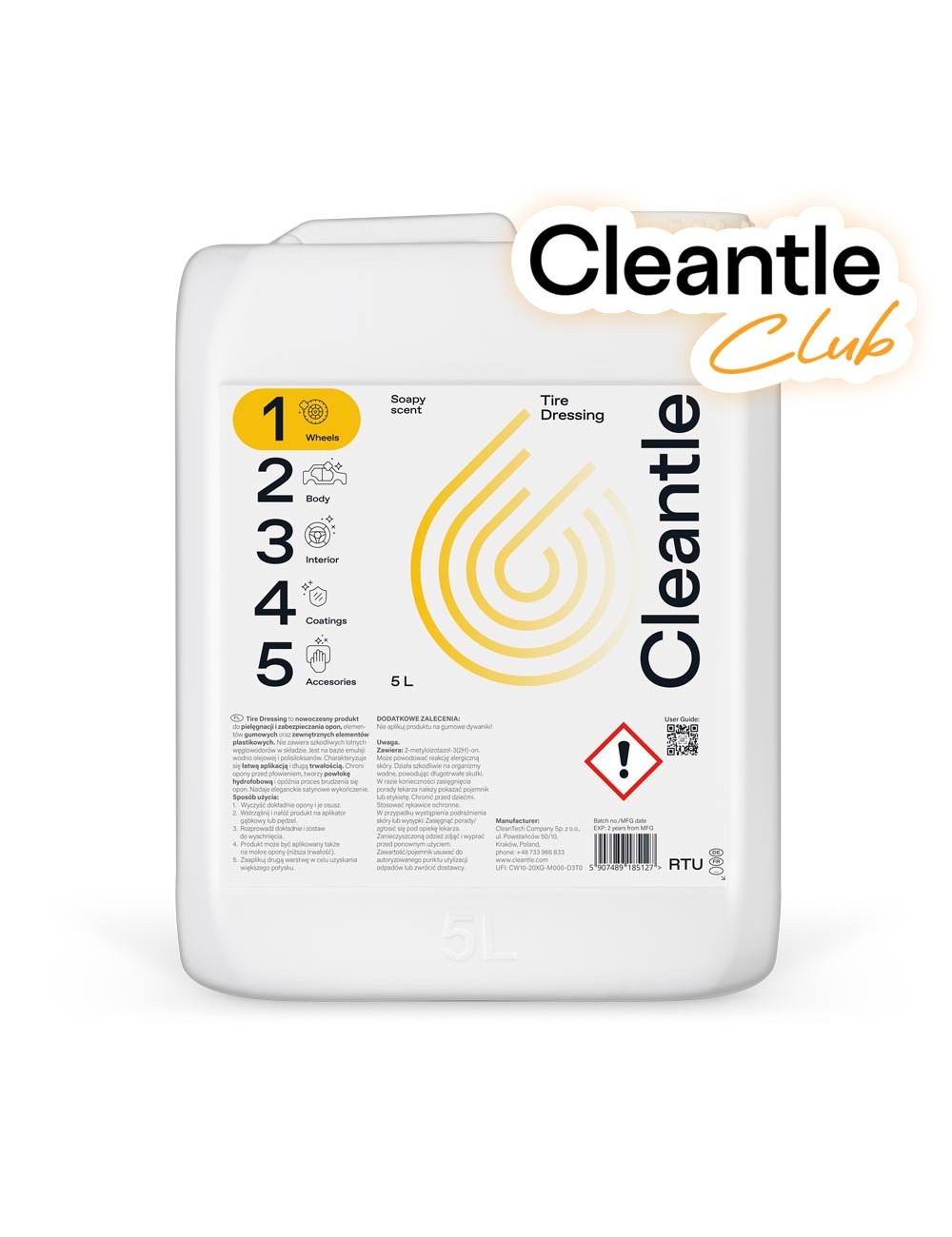 Cleantle Tire Dressing 5L