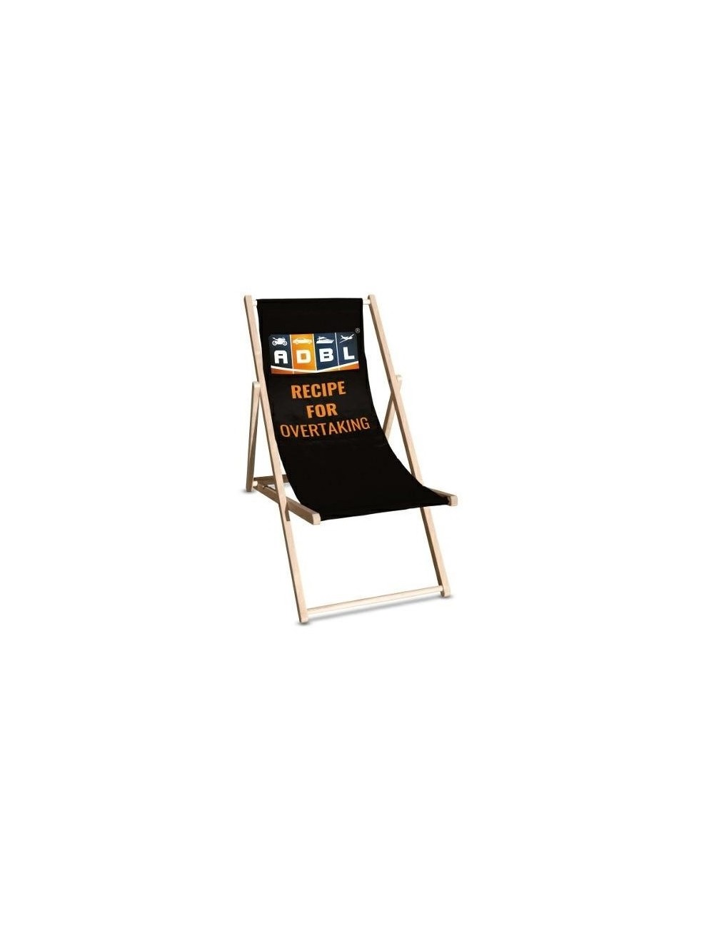 ADBL Sunbed - drewniany leżak z logo ADBL