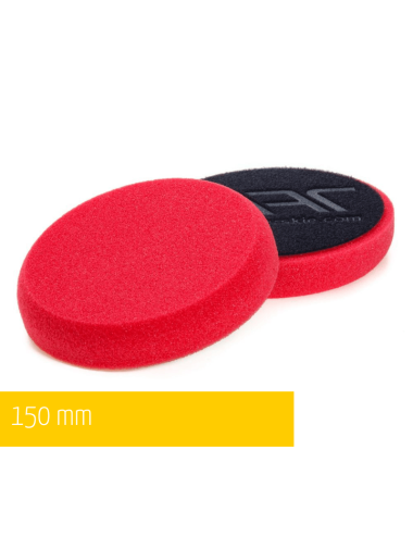 NAT Czerwona Średnio Miękka gąbka polerska 150mm