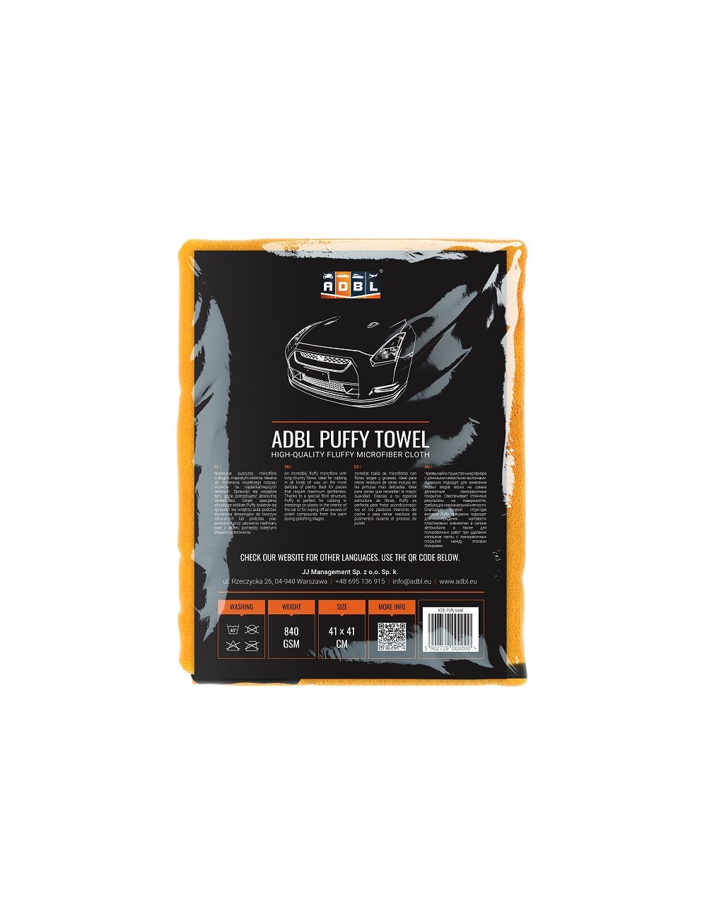 ADBL Puffy Towel 41x41cm 840GSM